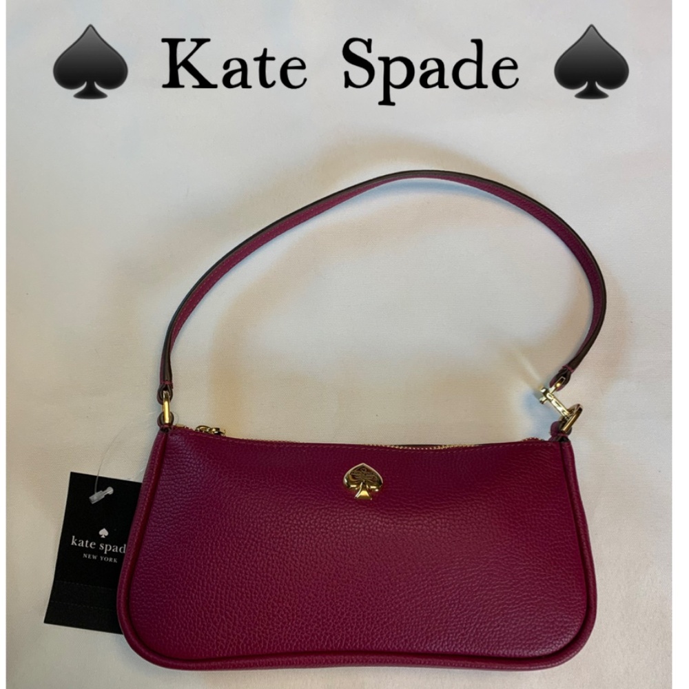NWT! Kate Spade ♠️ Genuine Pebbled Leather Kayla Convertible Handbag / Wristlet!